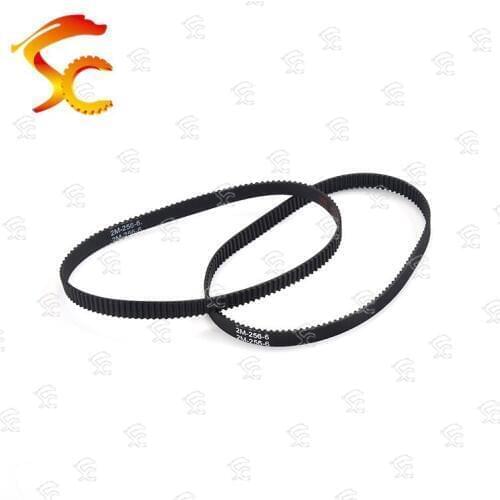 2pcs GT2 Closed Loop Timing Belt Rubber Perimeter 250 256 270 300 width 6mm 10mm Teeth 125T 128T 135T 150T loop 2GT belt CNC