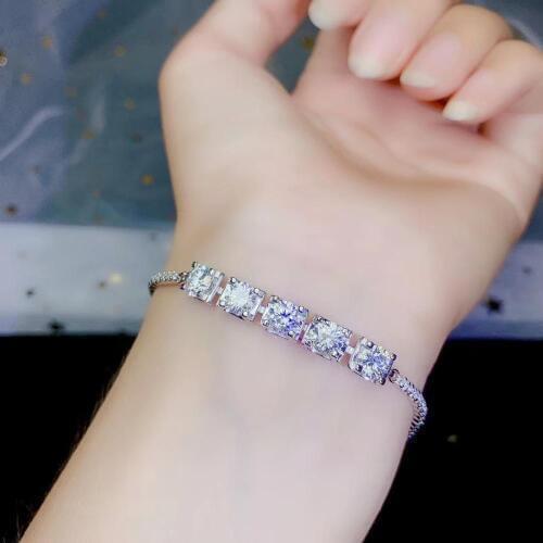 Special for u shinning Moissanite gemstone bracelet women jewelry 925 silver birthday banquet gift shiny better than diamond