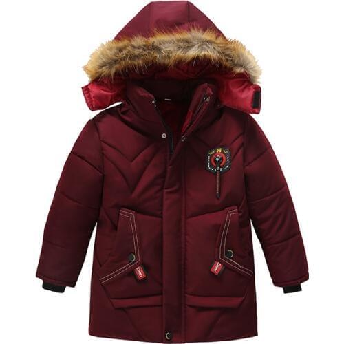 Boys Winter Jacket for Girls Down Kid Teenager Winter Thicken Windproof Warm Children Real Fur Clothing Snowsuit Boy Clothes