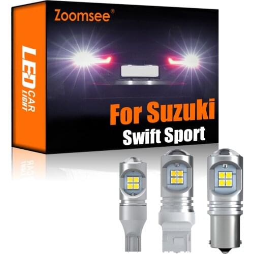 Zoomsee 2Pcs White Reverse LED For Suzuki Swift Sport 2004-2020 Canbus Exterior Backup No Error Rear Tail Bulb Light Vehicle Kit