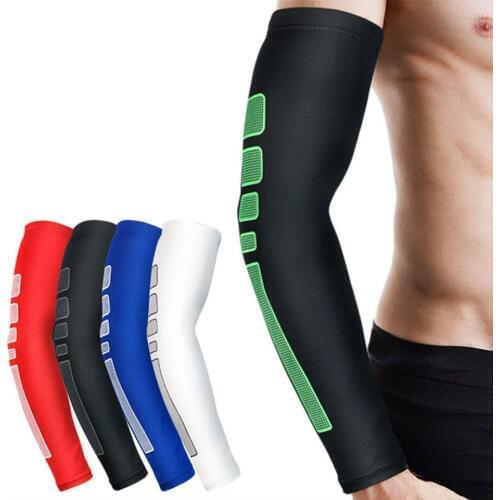 1PCS Elastic Basketball Tennis arm Sleeve Armband Soccer Volleyball Elbow Protector Pain Pads Support Brace Arm Warmers