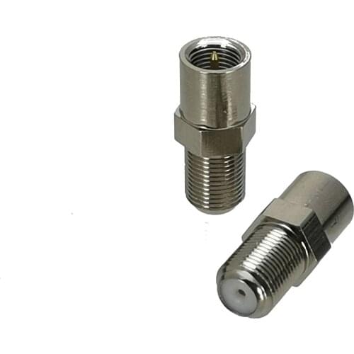 Adapter F TV female jack to FME male plug RF connector straight F/F