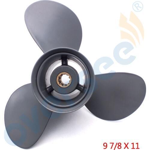 Aluminum Outboard Propeller 9 7/8x11 for HONDA OUTBOARD ENGINE 25-30HP 58130-ZV7-011AH