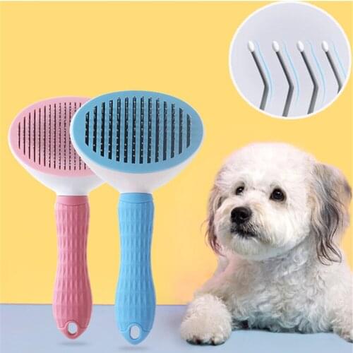 Automatic Hair Removal Comb For Cat Self Cleaning Professional Brush Dog Needle Trimmer Shedding Massage Grooming Knot Cat Combs