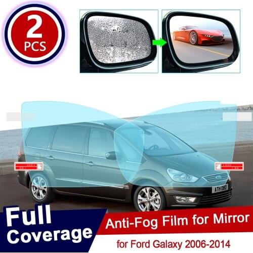 For Ford Galaxy 2006~2014 Car Rearview Mirror Protective Film Anti Dazzle Waterproof Rainproof Anti Fog Car Sticker 2009 2010