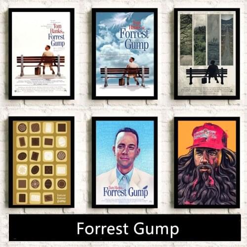 Forrest Gump Classic Movie HD Star Wall Art Home Decor Canvas Painting Art Nordic Decoration Cafe Bar Hotel Room Poster