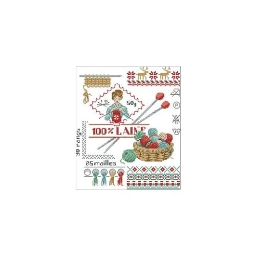 NN YIXIAO Counted Cross Stitch Kit Cross stitch RS cotton with cross stitch Ve sewing Christmas knitting