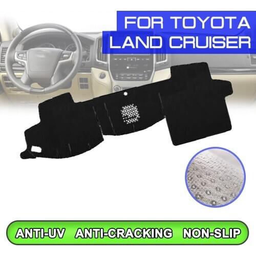 Car Dashboard Mat Anti-dirty Non-slip Dash Cover Mat UV Protection Shade for Toyota Land Cruiser