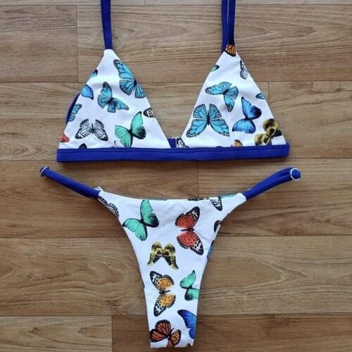 QINJOYER Swimwear Woman Swimsuit Sexy Bikini 2021 Bikini Set Bathing Suit Women Print Floral Beachwear Biquini Two Piece Suit