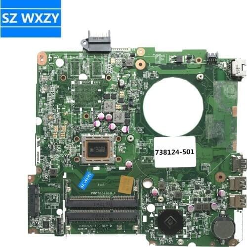 For HP 15-N Series Laptop Motherboard 738124-501 738124-001 W/A10-5745M CPU DA0U92MB6D0 MainBoard 100% Tested Fast Ship