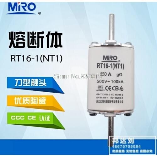 MRO Mingrong Fuse NT1 RT16-1 RO32 100A 125A 160A 200A 250A RT20--10PCS/LOT