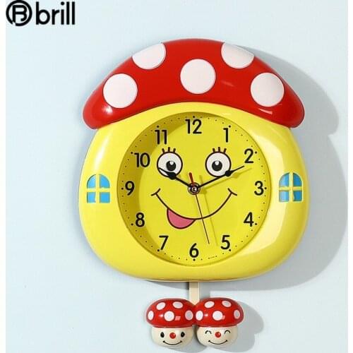 Cartoon Creative Wall Clock Bedroom Modern Design Wall Clock for Children Decoration Kids Wall Clock for Children Room Horloge