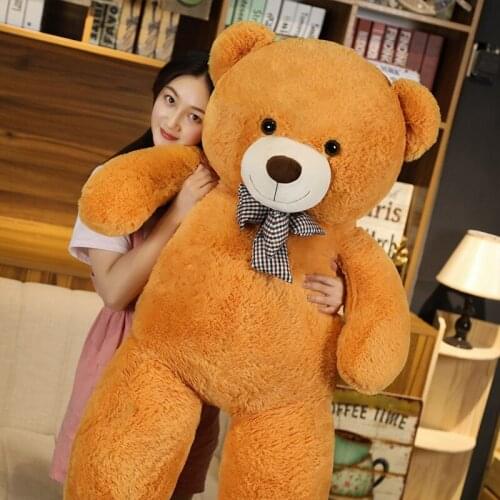 95/120/145cm Soft Plush Bear Skin Dolls Huge Size American Giant Bear Semi-finished Products Bear Coat Birthday Gift for Baby