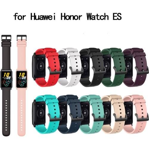 Soft Silicone Wrist band Strap for Huawei Honor Watch ES Smart Watches Sport Wrist Band Bracelet for Honor ES Watch band Correa