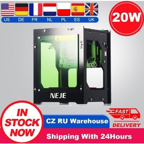 NEJE DK-8-KZ 1500/2000/3000mW 405nm High Speed USB Laser Engraver Carver Automatic DIY Print Engraver Off-line Operation
