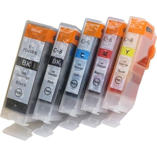 NEW Compatible Ink Cartridges PGI-5 CLI-8 PGI5 CLI8 for Canon PIXMA iP4200 iP4300 iP4500 MP500 iP5200 MP530 MP600 MP610 MP800