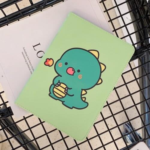 Cartoon Cute Little Dinosaurs Couples Phone Calls Soft Tablet Case For iPad Air 1 2 3 Mini 4 5 Pro 2017 2018 2019 2020 Cover