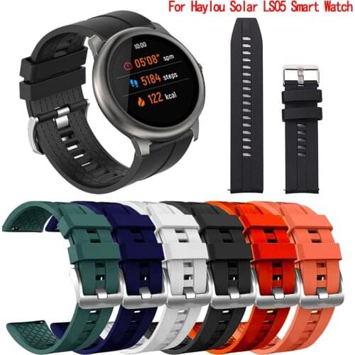 Silicone Strap For Haylou Solar WristBand Accessories Watch Band for Haylou Solar LS05 Smart Watch Sport Wrist Strap Bracelet