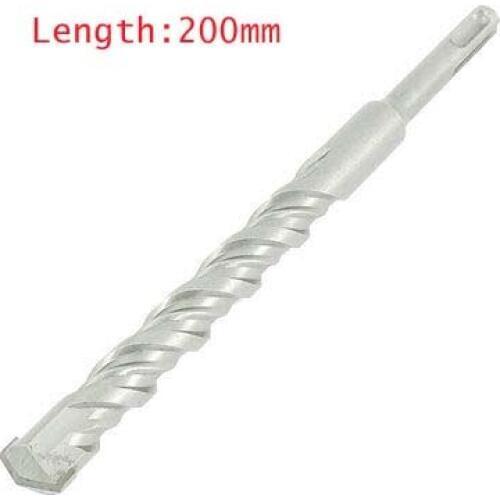 OZE19921102 Tool Drilling Tip SDS Plus Shank Tip Width 6/8/10/12/14/16/18/20/22/25mm x 200mm Total Length Masonry Drill Bit