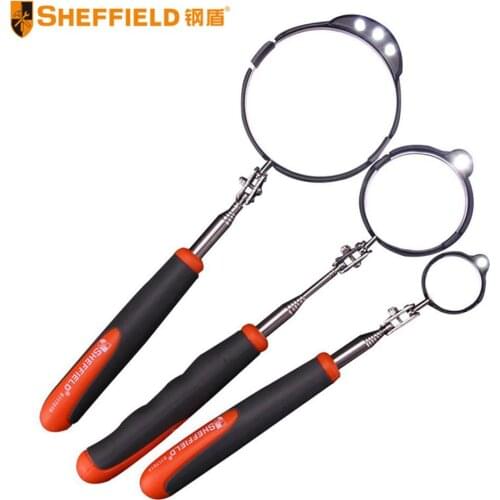 Universal Telescopic Detection Lens Telescoping Inspection Round Mirror Extending Auto Exterior Car Repair Tools Accessories