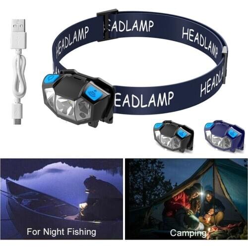 Waterproof LED Flashlight Rechargeable Motion Sensor Light Flashlight Adults Children for Running Cycling Hiking Camping Fishing