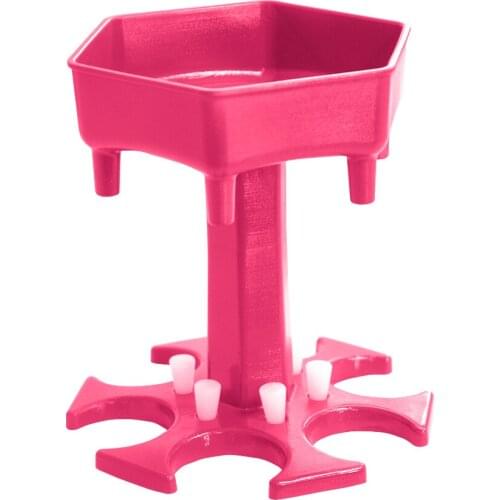 High Quality Gray Blue Pink Shot Glass Dispenser Small Portable Plastic Drink Dispenser with Plugs for Juice Cocktail