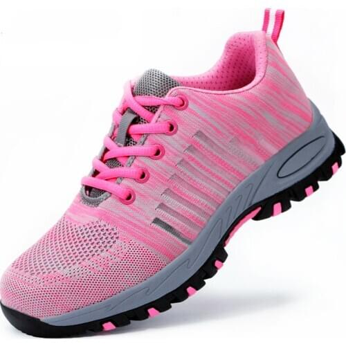 Women casual breathable steel toe cap safety shoes summer working shoe tooling security boots protective footwear indestructible