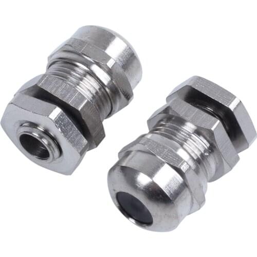 Hot 2 pieces M8 waterproof Disengagement Cable gland for 2-5mm cable wire