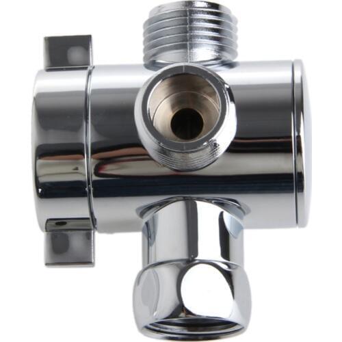 3 Way T-adapter Valve For Toilet Bidet Shower Head Diverter Valve 1/2 Inch New
