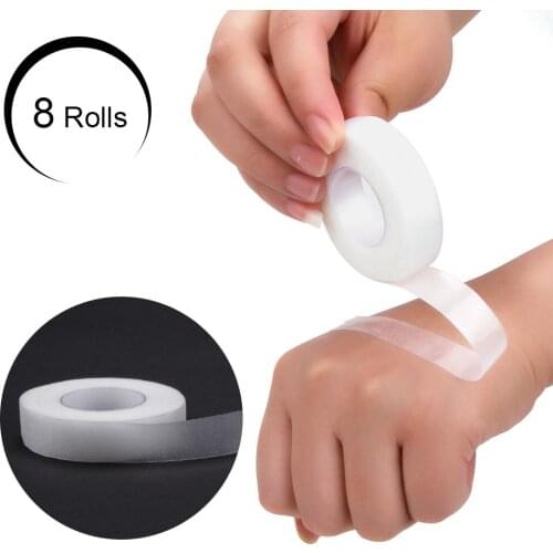 8 Rolls Eyelash Extension Tape Individal Long Eyelashes For Extension Makeup Tool Lashes Under Eye Stickers Medical Wrap Tape