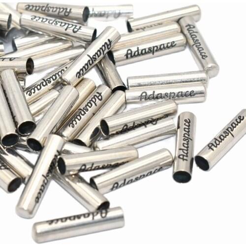 Aglets Tube Clasps,Lace End Tips with letters,Rope Cord Ends,Cord Finish Ends,Shoelaces Bullets for Shoelace Replacement