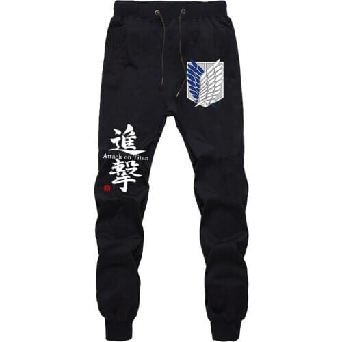 Anime Sweatpants Joggers Elastic Waist Attack on Titan Pants Cosplay Sport Trousers Harem Pants Mens Fashion Trousers Hip Hop