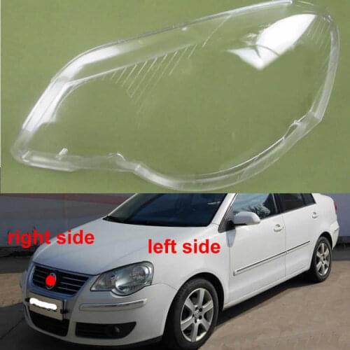 Front Headlamps Transparent Lampshade Headlight Shell For Volkswagen VW Polo 2006 2007 2008 2009 2010