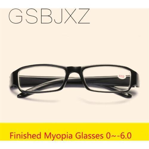 Womens Mens Finished Myopia Glasses 2018 Simple Student Short-sight Eyewear Prescription Glasses -1.0 -1.5 -2.0 -2.5 To -6.0