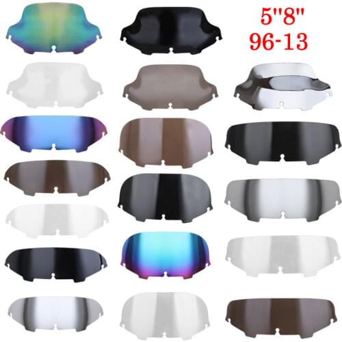 5" 8" Motorcycle Windscreen Windshield Covers Screen Motorbikes Deflector For Harley Electra Street Glide FLHX Touring CVO 96-13