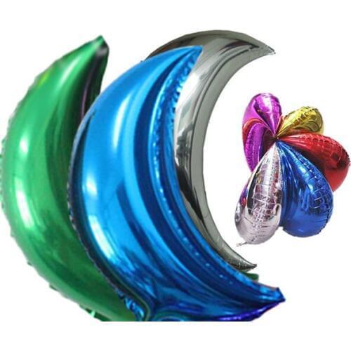 60 pcs/lot Moon foil balloons Anniversary Event Party decoration Wedding Birthday Baby shower classic toys 18" aluminum balloon