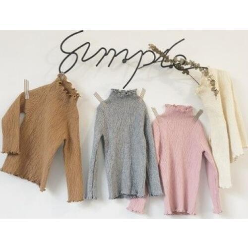 Girls Long Sleeve T-Shirts New Spring Autumn Toddler Infant Casual Tees Shirts Kids Solid Candy Color Tops Clothes 1-6 T / Years