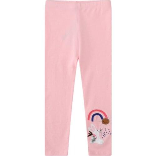 Girls Leggings Pants With Animals Embroidery Childrens Trousers Cute Baby Clothes Skinny Pants Kids Girls Pants