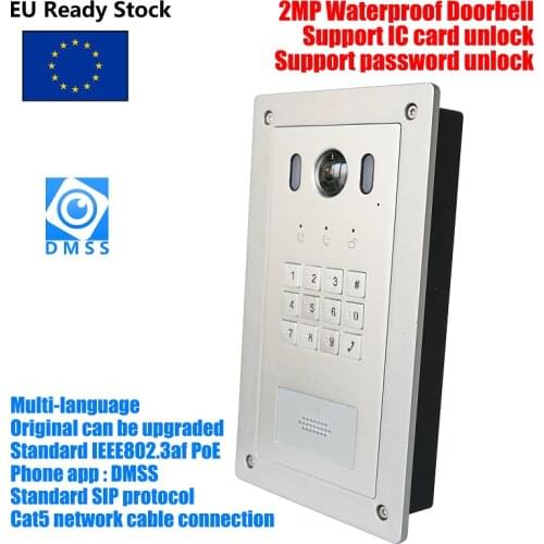 DH logo VTO3221E-P PoE(802.3af) IP Metal Villa doorbell ,Door Phone,doorbell,IP Video Intercom, call to phone app,SIP firmware