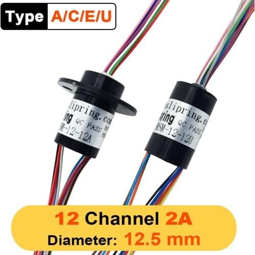 Micro Slip Ring 12 Channel 2A 12.5mm Conductive Brushless Gimbal Electric Collector Slip Ring