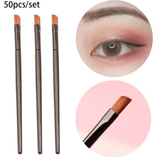 50pcs/Lot Eyebrow Brush Eye Brushes Set Eyeshadow Mascara Blending Pencil Brush Makeup Brushes MakeUp Tools Accessories