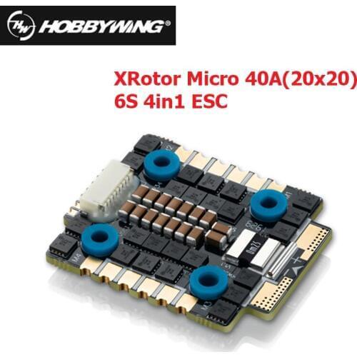 Original Hobbywing Rotor Micro 40A (20x20) 6S 4in1 ESC FPV ESC for FPV Racing drone Quadcopter