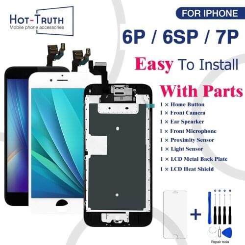 Complete LCD For iPhone 6 Plus 6S Plus 7 Plus Display 3D Touch Screen Digitizer Full Assembly With Home Button+Camera AAA+++ 6p