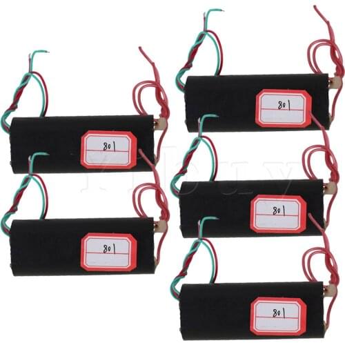 5 Pieces DC 3V to 700KV Boost Step-up Power Module High-voltage Generator Black