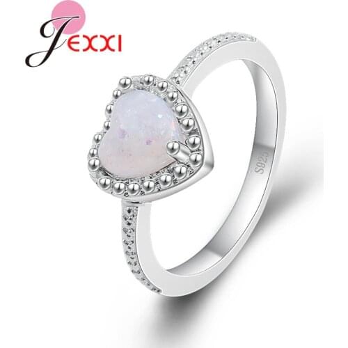Pink Fire Opal Women Claw Inay Fashion Jewelry Opal Ring Size 6 7 8 9 10 Jewelry Gift 925 Sterling Silver Accessories