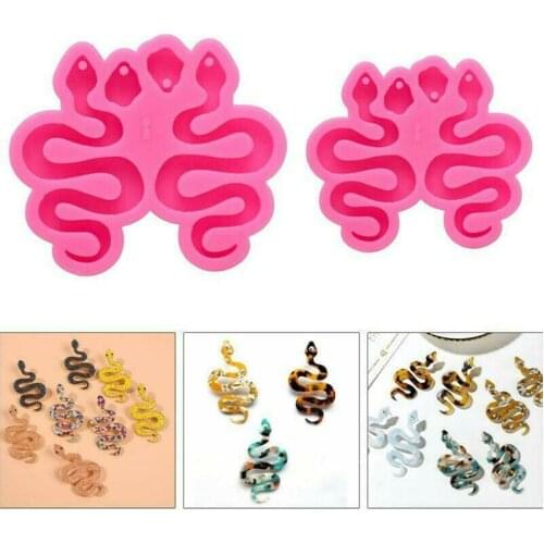 S/M/L Super Glossy Snake Earrings mould Resin Silicone Mold Decoration DIY Supplies Keychain Epoxy Baking Mold Mould Househ O0H9