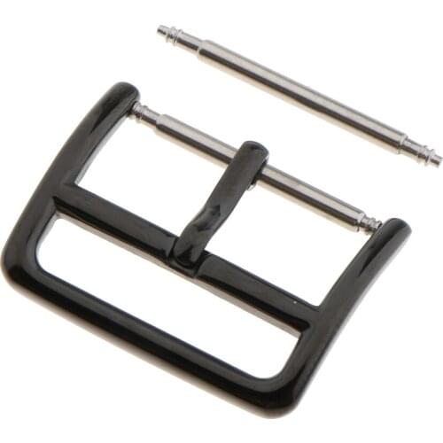 Polished Stainless Steel Watch Strap Replacement Buckle With Spring Bar