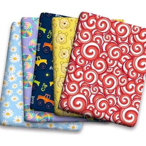 Spring Summer Cotton Super Dense Sewing Fabric Making Womens Wear Dress Children Clothing Home Clothes Cloth c01 0.5Meter