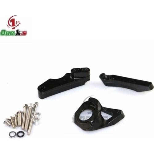 Universal Motorcycle Adjustable Steering Damper Stabilizer Mounting Bracket For SUZUKI GSXR600/750 2001 2002 2003 2004 2005