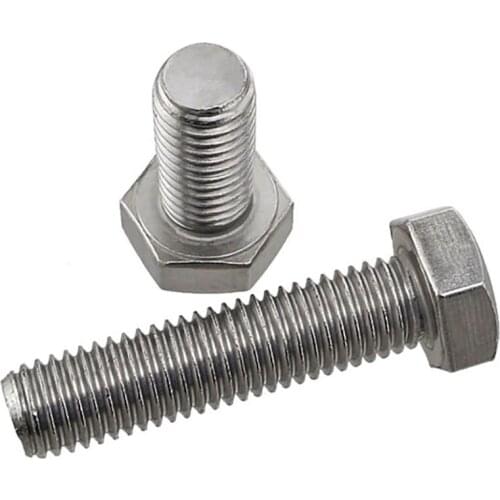 Left Threaded External Hex Head Screws A2 Stainless Steel Reverse Thread Left Tooth Outer Hex Head Bolts M4 5 6 8 10 M12